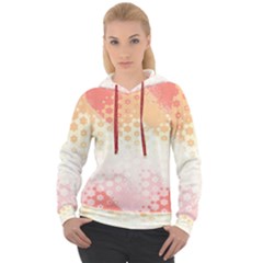 Abstract Floral Print Women s Overhead Hoodie