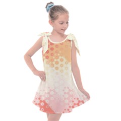 Abstract Floral Print Kids  Tie Up Tunic Dress by SpinnyChairDesigns