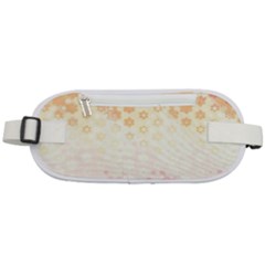 Abstract Floral Print Rounded Waist Pouch by SpinnyChairDesigns