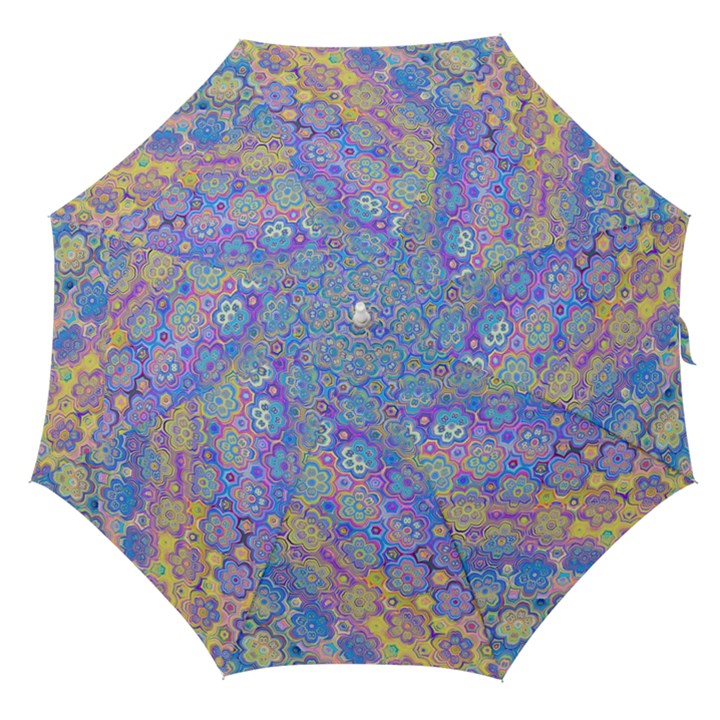 Boho Retro Wildflower Print Straight Umbrellas