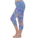 Boho Retro Wildflower Print Capri Winter Leggings  View2