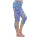 Boho Retro Wildflower Print Capri Winter Leggings  View3