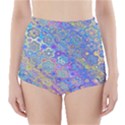 Boho Retro Wildflower Print High-Waisted Bikini Bottoms View1