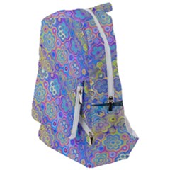 Boho Retro Wildflower Print Travelers  Backpack by SpinnyChairDesigns