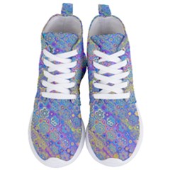 Boho Retro Wildflower Print Women s Lightweight High Top Sneakers by SpinnyChairDesigns