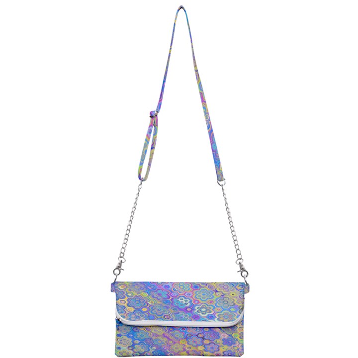 Boho Retro Wildflower Print Mini Crossbody Handbag