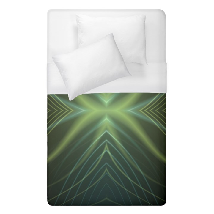 Abstract Green Stripes Duvet Cover (Single Size)