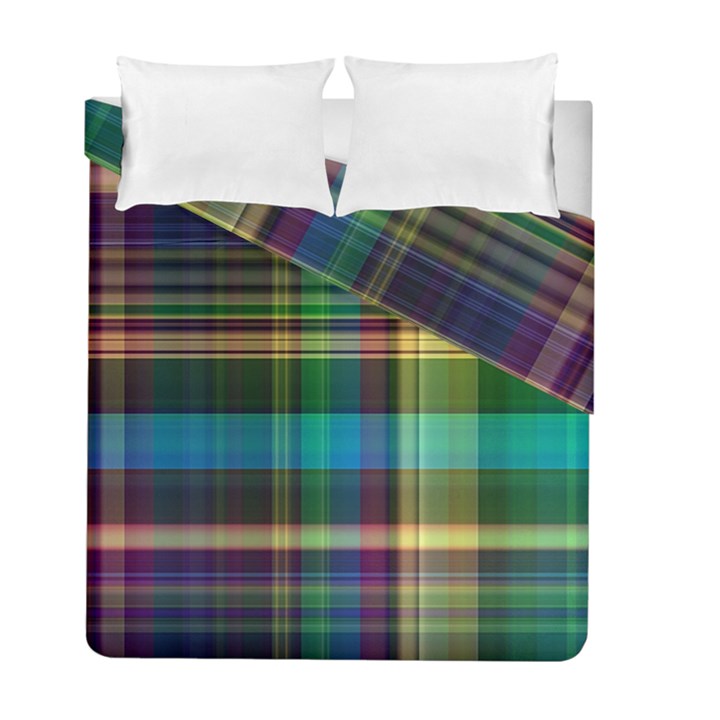 Colorful Madras Plaid Duvet Cover Double Side (Full/ Double Size)