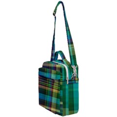 Colorful Madras Plaid Crossbody Day Bag by SpinnyChairDesigns