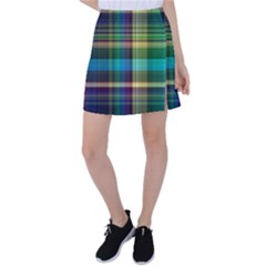 Colorful Madras Plaid Tennis Skirt by SpinnyChairDesigns