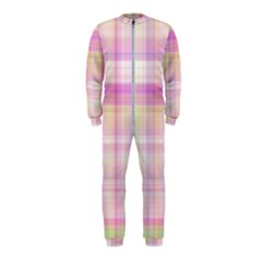 Pink Madras Plaid Onepiece Jumpsuit (kids) by SpinnyChairDesigns