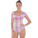 Pink Madras Plaid Short Sleeve Leotard  View1