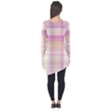 Pink Madras Plaid Long Sleeve Tunic  View2