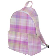 Pink Madras Plaid The Plain Backpack by SpinnyChairDesigns