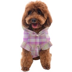 Pink Madras Plaid Dog Coat by SpinnyChairDesigns