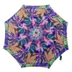 Purple Tropical Pattern Hook Handle Umbrellas (medium) by designsbymallika