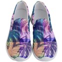 Purple Tropical Pattern Men s Lightweight Slip Ons View1