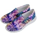 Purple Tropical Pattern Men s Lightweight Slip Ons View2