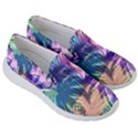 Purple Tropical Pattern Men s Lightweight Slip Ons View3