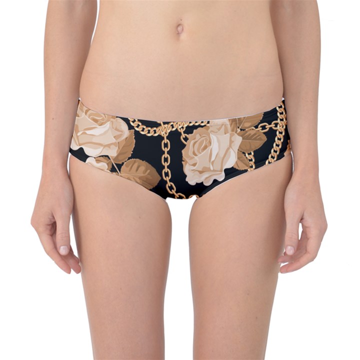 Offwhite Chain Pattern Classic Bikini Bottoms