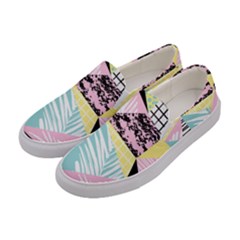 Mosaic Print Women s Canvas Slip Ons by designsbymallika