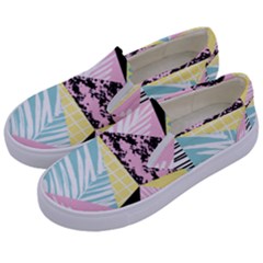 Mosaic Print Kids  Canvas Slip Ons by designsbymallika