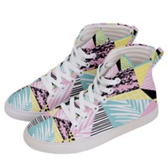 Mosaic Print Women s Hi-top Skate Sneakers by designsbymallika