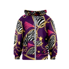 Chain Pattern  Kids  Zipper Hoodie