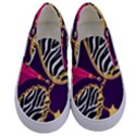 Chain Pattern  Kids  Canvas Slip Ons View1