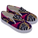 Chain Pattern  Kids  Canvas Slip Ons View3