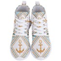 Chain Pattern Blue 6 Women s Lightweight High Top Sneakers View1