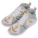 Chain Pattern Blue 6 Women s Lightweight High Top Sneakers View2