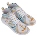 Chain Pattern Blue 6 Women s Lightweight High Top Sneakers View3