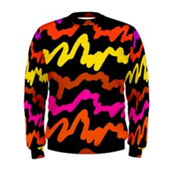 Multicolored Scribble Abstract Pattern Men s Sweatshirt by dflcprintsclothing