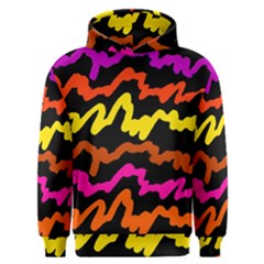 Multicolored Scribble Abstract Pattern Men s Overhead Hoodie by dflcprintsclothing