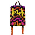 Multicolored Scribble Abstract Pattern Buckle Everyday Backpack View3