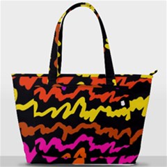 Multicolored Scribble Abstract Pattern Back Pocket Shoulder Bag  by dflcprintsclothing