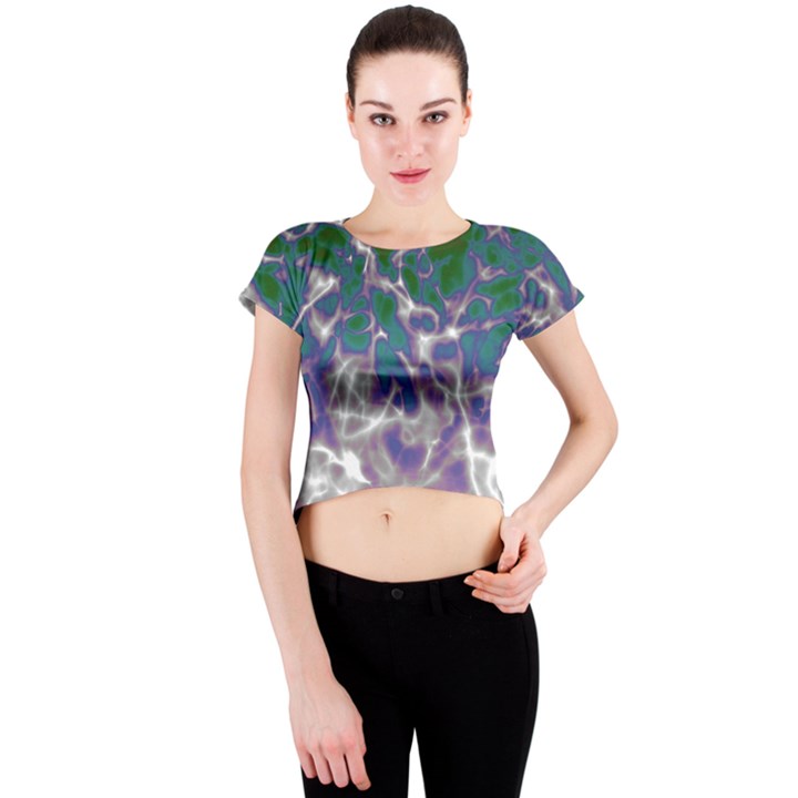 Ninth Level  Crew Neck Crop Top