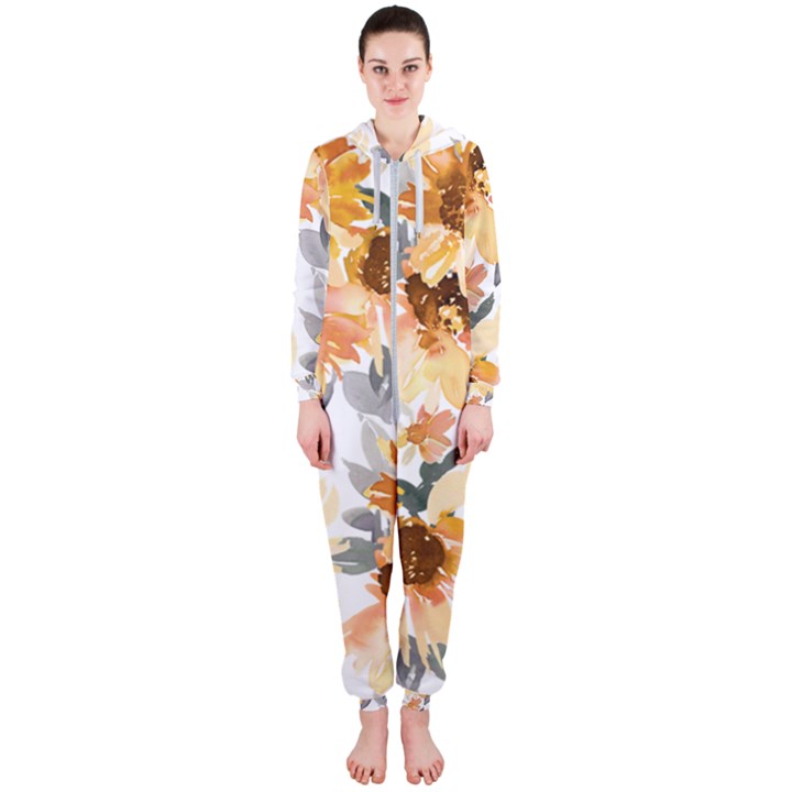 Sunflowers Hooded Jumpsuit (Ladies) 