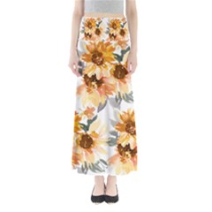 Sunflowers Full Length Maxi Skirt by Angelandspot