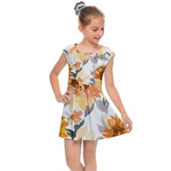 Sunflowers Kids  Cap Sleeve Dress