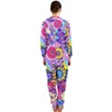 Double Sunflower Abstract Hooded Jumpsuit (Ladies)  View2