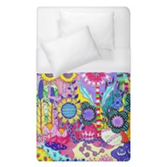 Double Sunflower Abstract Duvet Cover (single Size) by okhismakingart