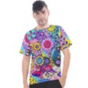 Double Sunflower Abstract Men s Sport Top View1