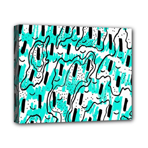 Doodle Art Minimal Drawing Pen Canvas 10  X 8  (stretched)