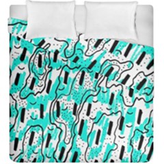 Doodle Art Minimal Drawing Pen Duvet Cover Double Side (king Size)