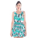 Doodle Art Minimal Drawing Pen Scoop Neck Skater Dress View1