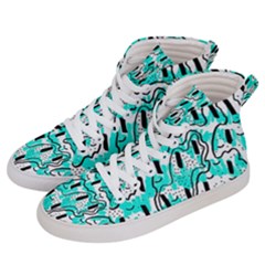 Doodle Art Minimal Drawing Pen Women s Hi-top Skate Sneakers