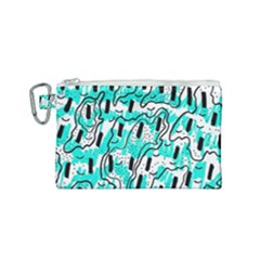 Doodle Art Minimal Drawing Pen Canvas Cosmetic Bag (small)