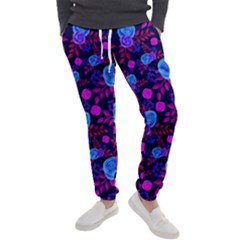 Backgroung Rose Purple Wallpaper Men s Jogger Sweatpants